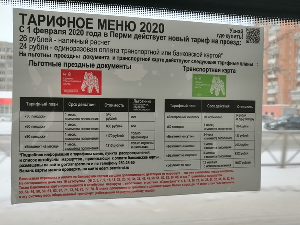 Новое тарифное меню в общественном транспорте Перми начнёт действовать в 2022-м году